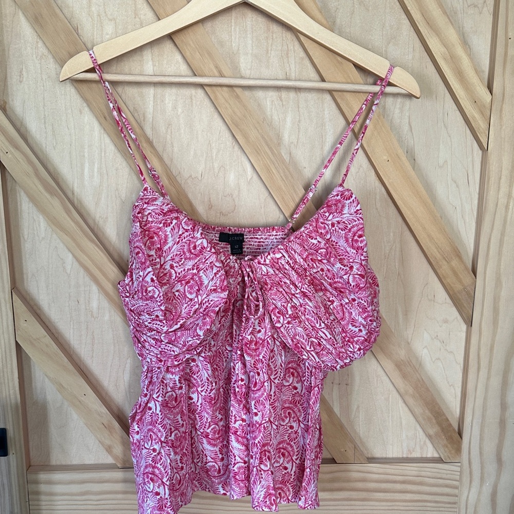 J. Crew Pink Paisley Camisole Top